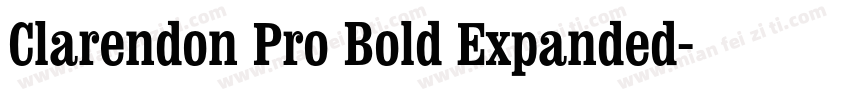 Clarendon Pro Bold Expanded字体转换